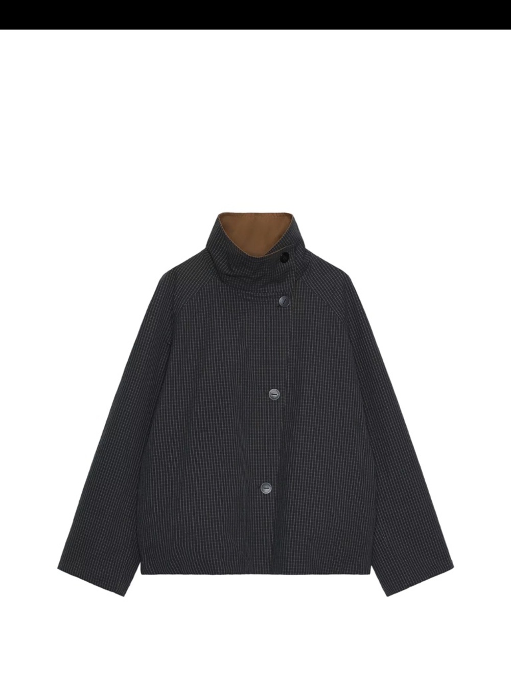 ZW COLLECTION REVERSIBLE
SHORT TRENCH COAT
S|BLACK / BROWN
REF. 7522/269